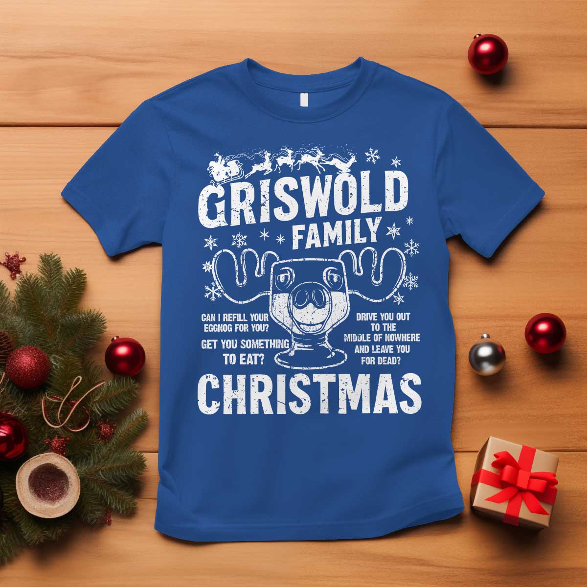 Funny Christmas Vacation Eggnog T Shirt Griswold Family Can I Refill Your Eggnogs Xmas Movie - Wonder Print Shop