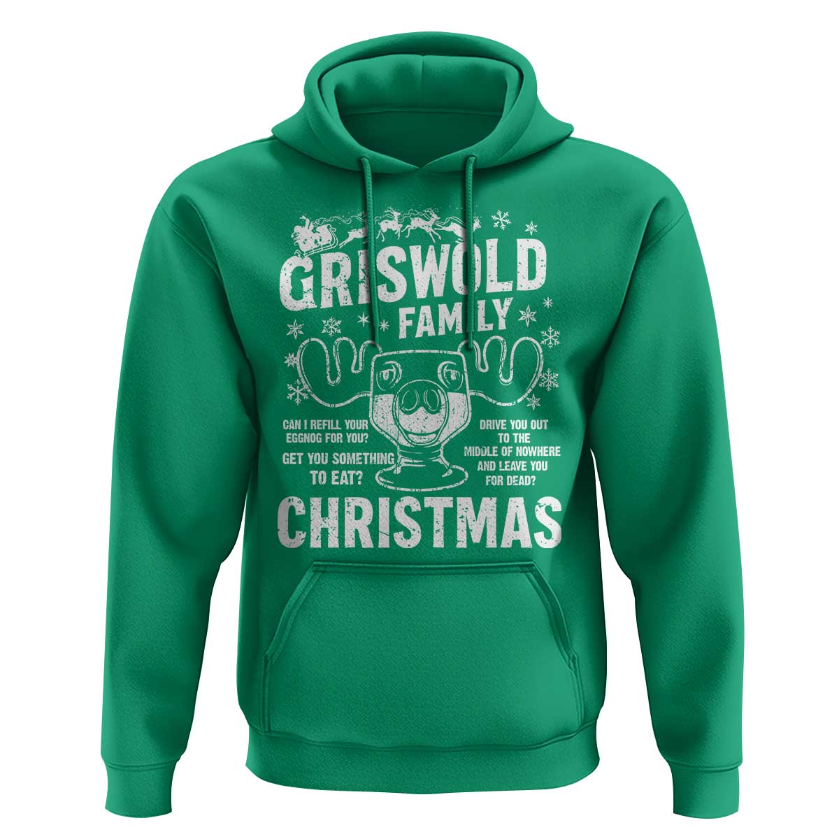 Funny Christmas Vacation Eggnog Hoodie Griswold Family Can I Refill Your Eggnogs Xmas Movie - Wonder Print Shop