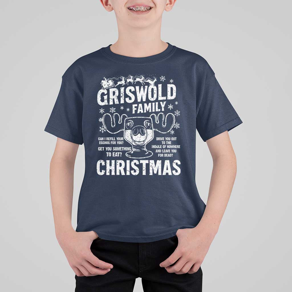 Funny Christmas Vacation Eggnog T Shirt For Kid Griswold Family Can I Refill Your Eggnogs Xmas Movie - Wonder Print Shop