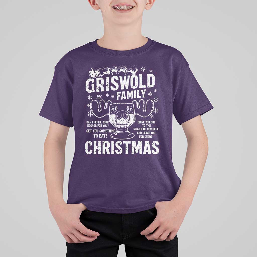 Funny Christmas Vacation Eggnog T Shirt For Kid Griswold Family Can I Refill Your Eggnogs Xmas Movie - Wonder Print Shop