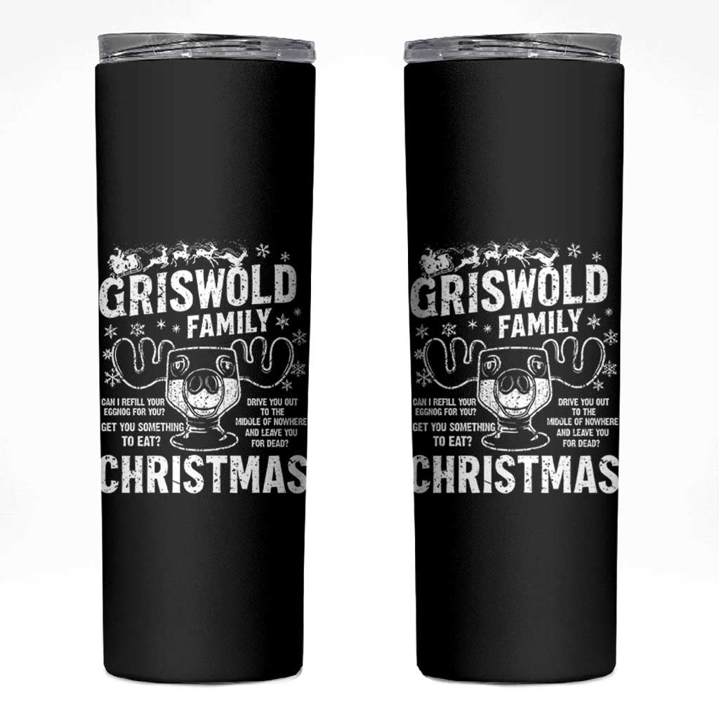 Funny Christmas Vacation Eggnog Skinny Tumbler Griswold Family Can I Refill Your Eggnogs Xmas Movie - Wonder Print Shop