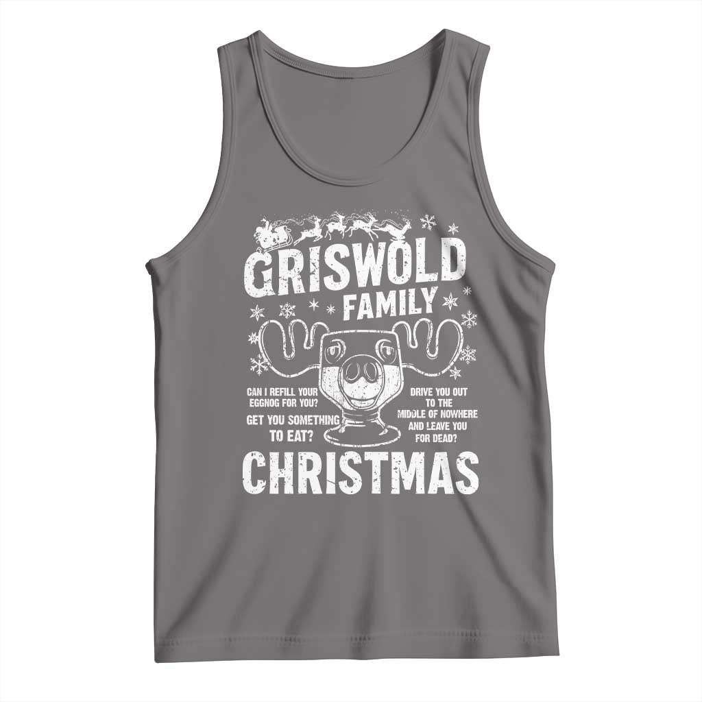Funny Christmas Vacation Eggnog Tank Top Griswold Family Can I Refill Your Eggnogs Xmas Movie - Wonder Print Shop