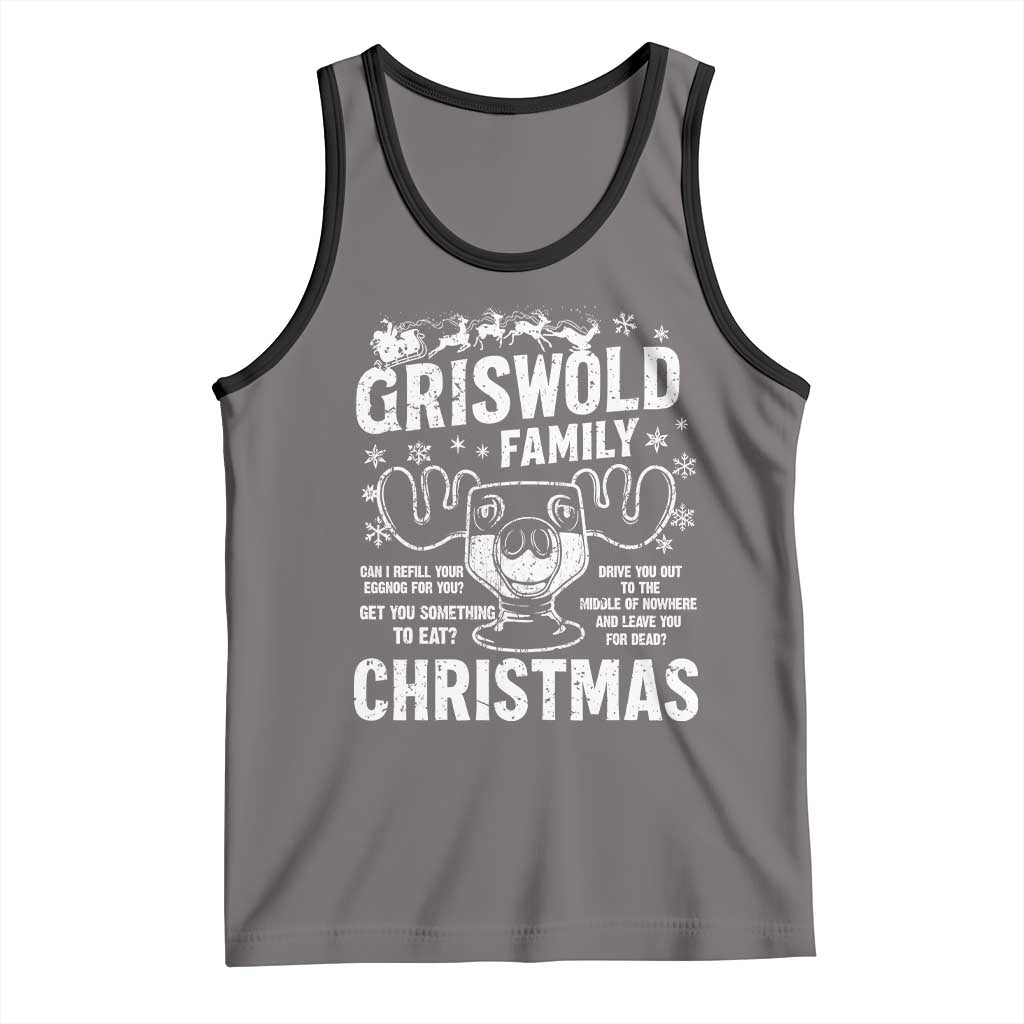 Funny Christmas Vacation Eggnog Tank Top Griswold Family Can I Refill Your Eggnogs Xmas Movie - Wonder Print Shop