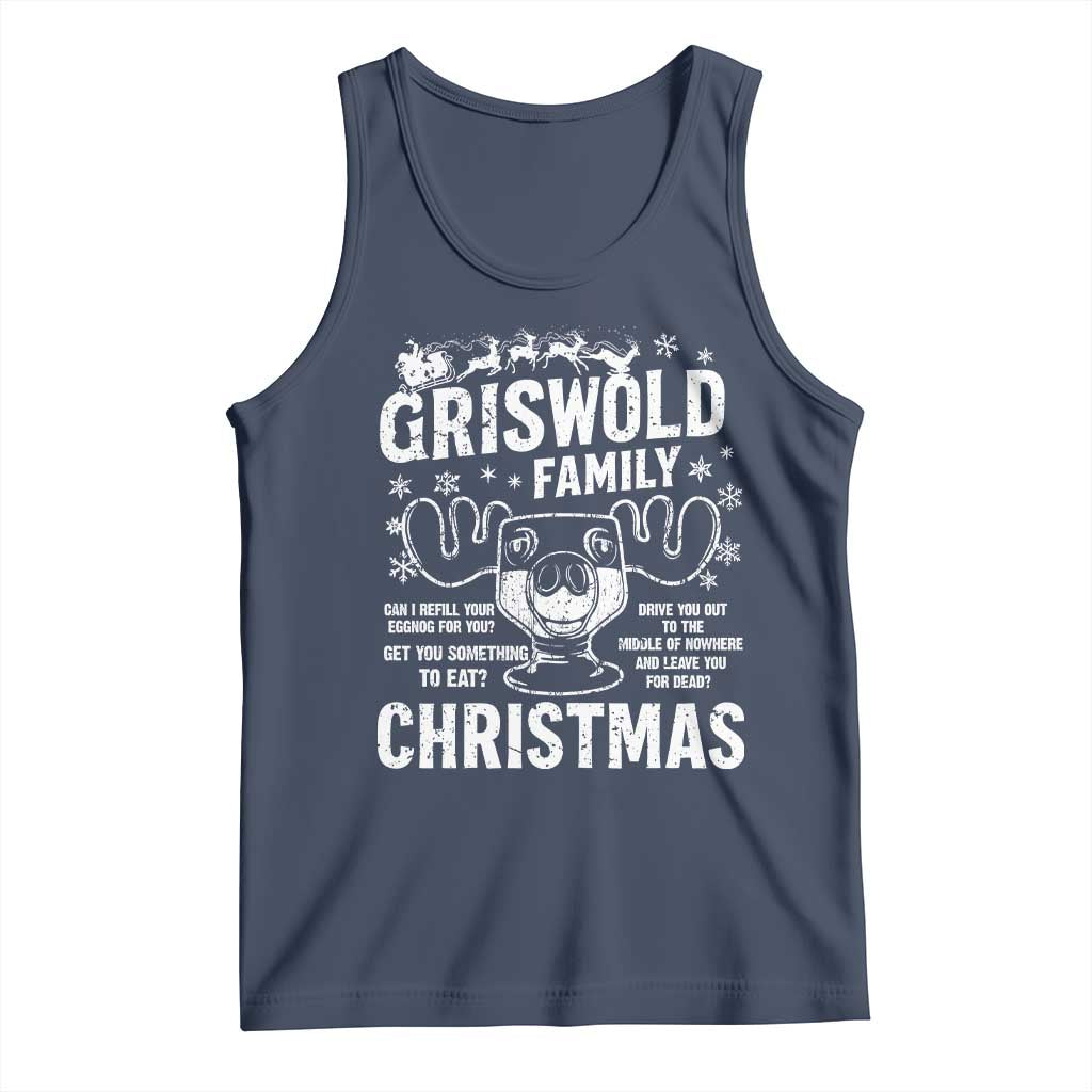 Funny Christmas Vacation Eggnog Tank Top Griswold Family Can I Refill Your Eggnogs Xmas Movie - Wonder Print Shop