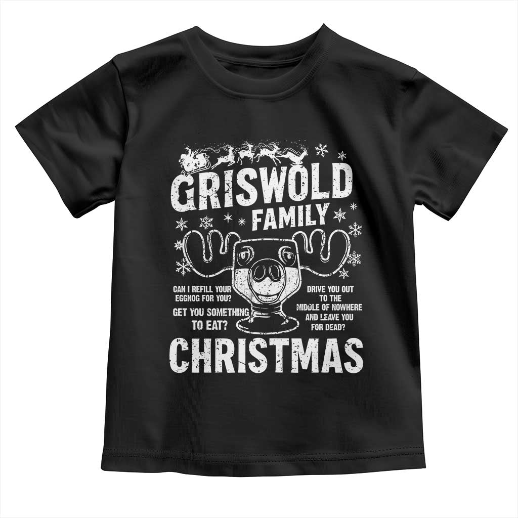 Funny Christmas Vacation Eggnog Toddler T Shirt Griswold Family Can I Refill Your Eggnogs Xmas Movie - Wonder Print Shop