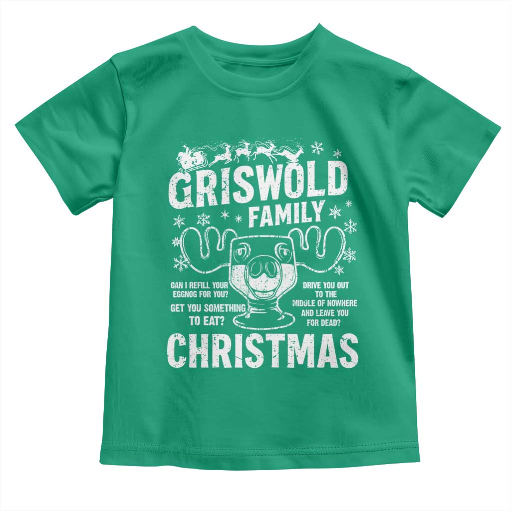 Funny Christmas Vacation Eggnog Toddler T Shirt Griswold Family Can I Refill Your Eggnogs Xmas Movie - Wonder Print Shop