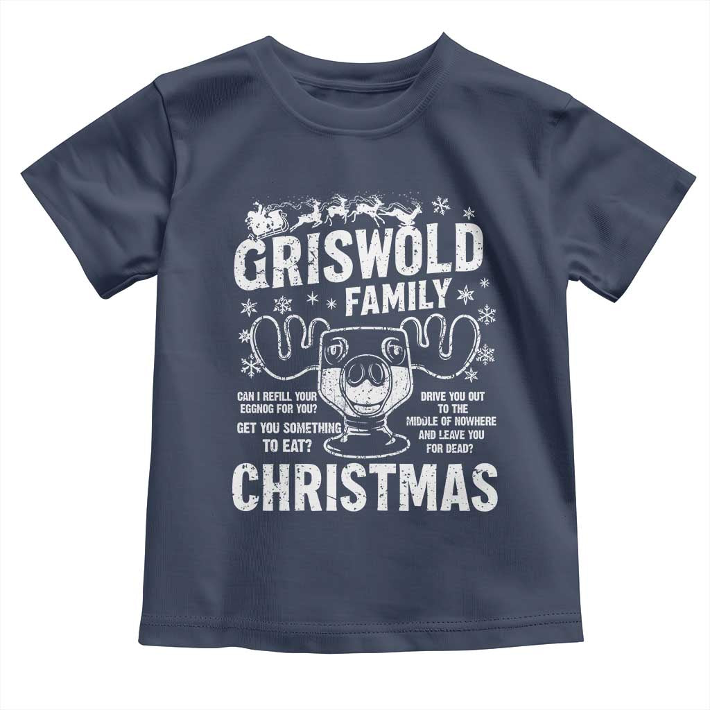 Funny Christmas Vacation Eggnog Toddler T Shirt Griswold Family Can I Refill Your Eggnogs Xmas Movie - Wonder Print Shop