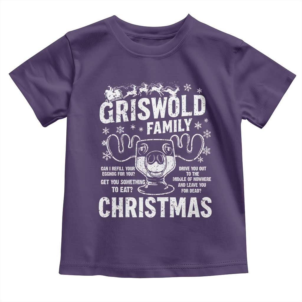 Funny Christmas Vacation Eggnog Toddler T Shirt Griswold Family Can I Refill Your Eggnogs Xmas Movie - Wonder Print Shop