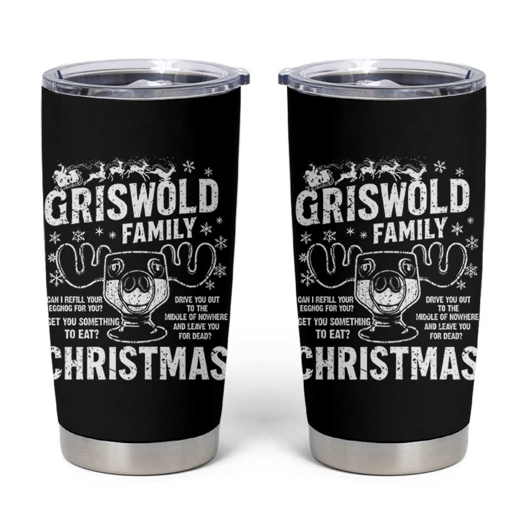 Funny Christmas Vacation Eggnog Tumbler Cup Griswold Family Can I Refill Your Eggnogs Xmas Movie - Wonder Print Shop