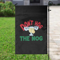 Funny Dont Hog The Nog Christmas Movie Garden Flag Xmas Vacation Eggnog Moose - Wonder Print Shop