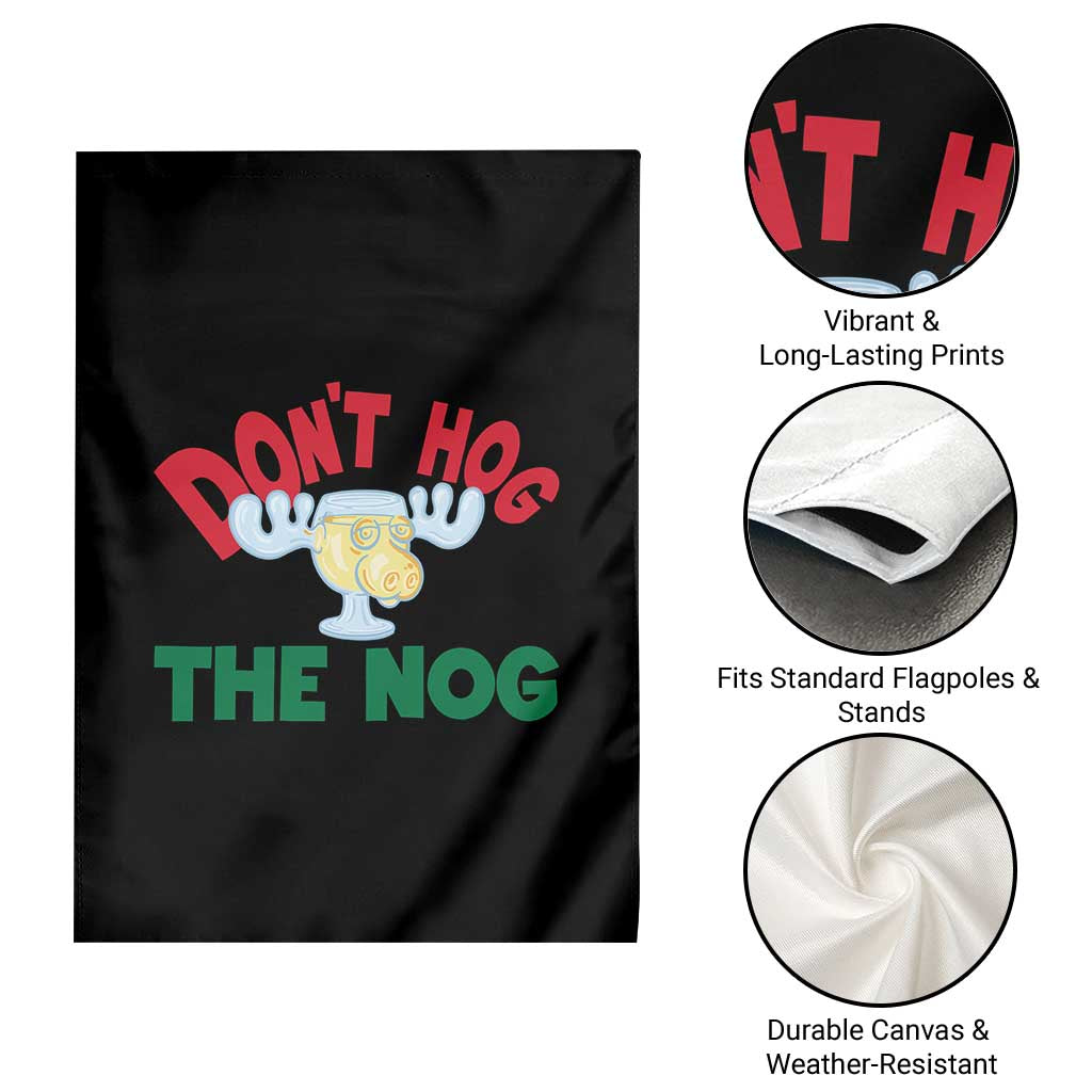 Funny Dont Hog The Nog Christmas Movie Garden Flag Xmas Vacation Eggnog Moose - Wonder Print Shop