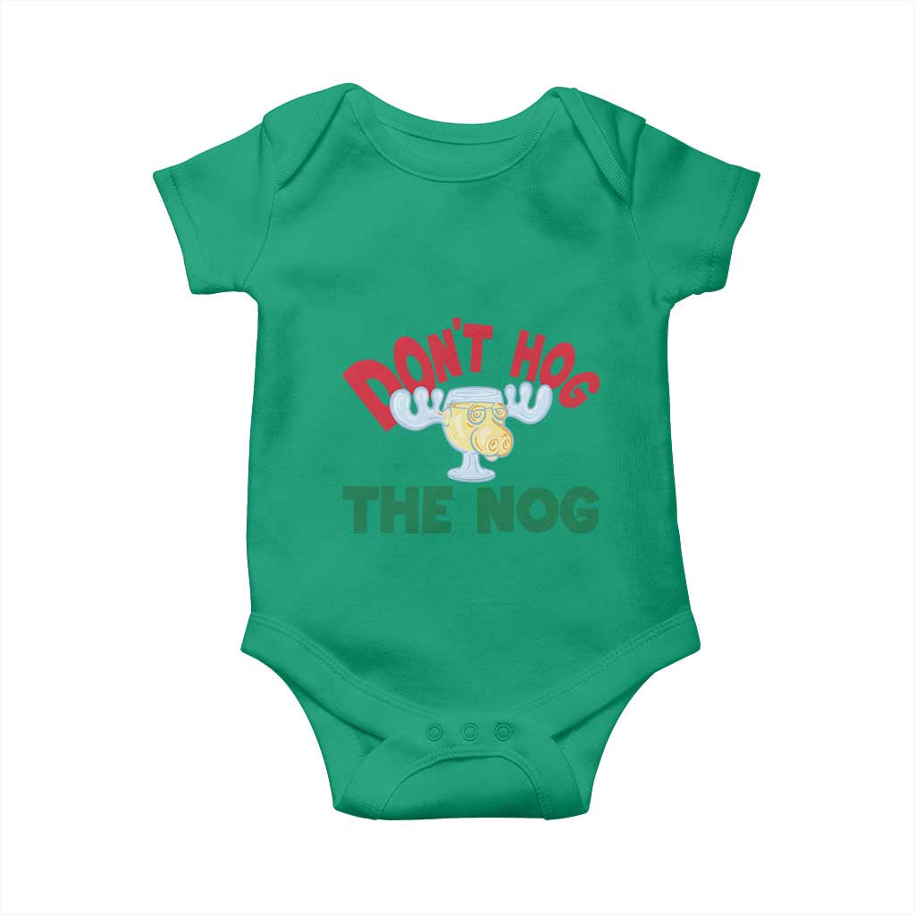 Funny Dont Hog The Nog Christmas Movie Baby Onesie Xmas Vacation Eggnog Moose - Wonder Print Shop