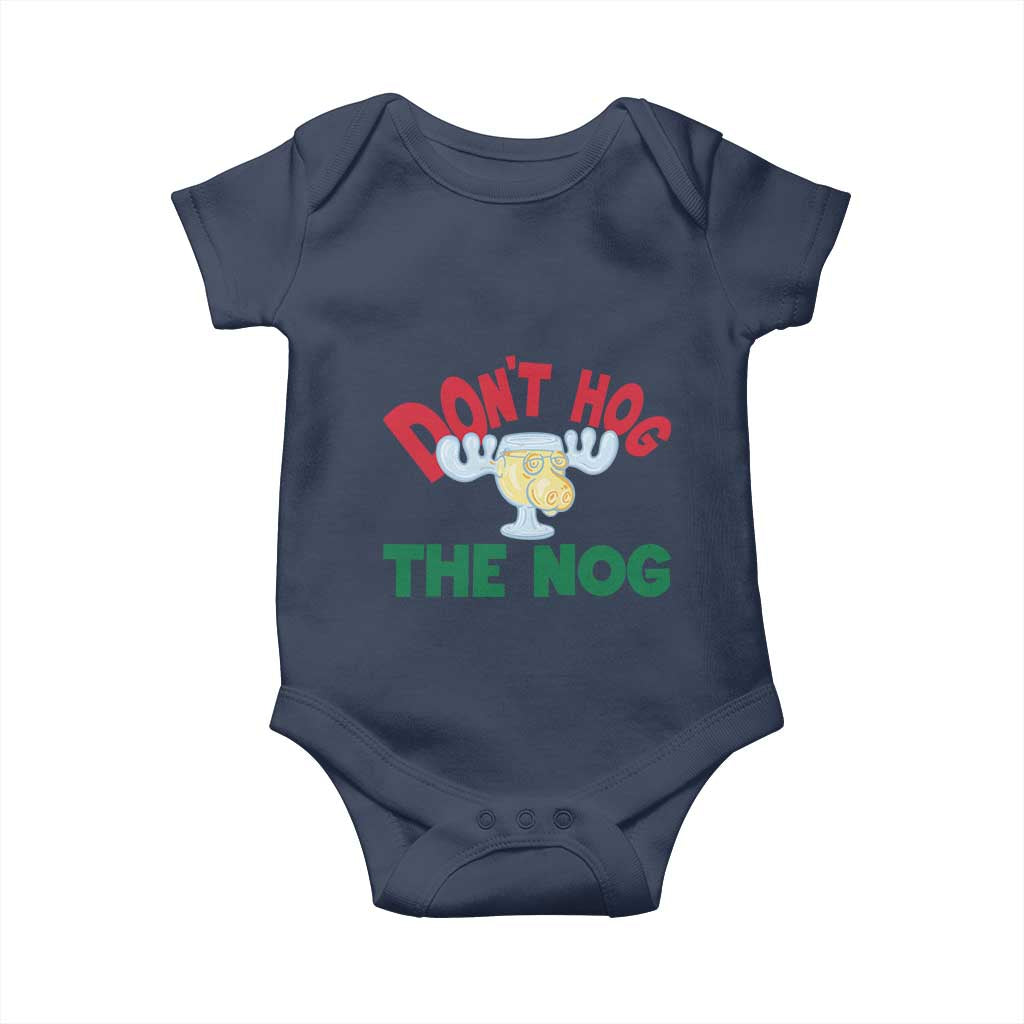 Funny Dont Hog The Nog Christmas Movie Baby Onesie Xmas Vacation Eggnog Moose - Wonder Print Shop