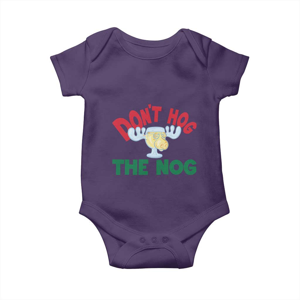 Funny Dont Hog The Nog Christmas Movie Baby Onesie Xmas Vacation Eggnog Moose - Wonder Print Shop