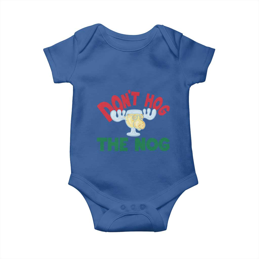 Funny Dont Hog The Nog Christmas Movie Baby Onesie Xmas Vacation Eggnog Moose - Wonder Print Shop
