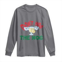 Funny Dont Hog The Nog Christmas Movie Long Sleeve Shirt Xmas Vacation Eggnog Moose - Wonder Print Shop