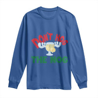 Funny Dont Hog The Nog Christmas Movie Long Sleeve Shirt Xmas Vacation Eggnog Moose - Wonder Print Shop