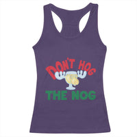 Funny Dont Hog The Nog Christmas Movie Racerback Tank Top Xmas Vacation Eggnog Moose - Wonder Print Shop
