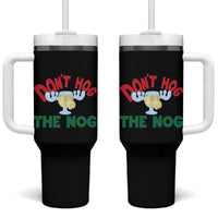 Funny Dont Hog The Nog Christmas Movie Tumbler With Handle Xmas Vacation Eggnog Moose - Wonder Print Shop