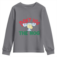 Funny Dont Hog The Nog Christmas Movie Youth Sweatshirt Xmas Vacation Eggnog Moose - Wonder Print Shop
