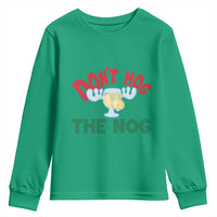 Funny Dont Hog The Nog Christmas Movie Youth Sweatshirt Xmas Vacation Eggnog Moose - Wonder Print Shop