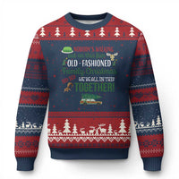 Funny Xmas Vacation Movie Ugly Christmas Sweater Nobody Walking Out On This Fun Old Fashioned Family Christmas - Wonder Print Shop