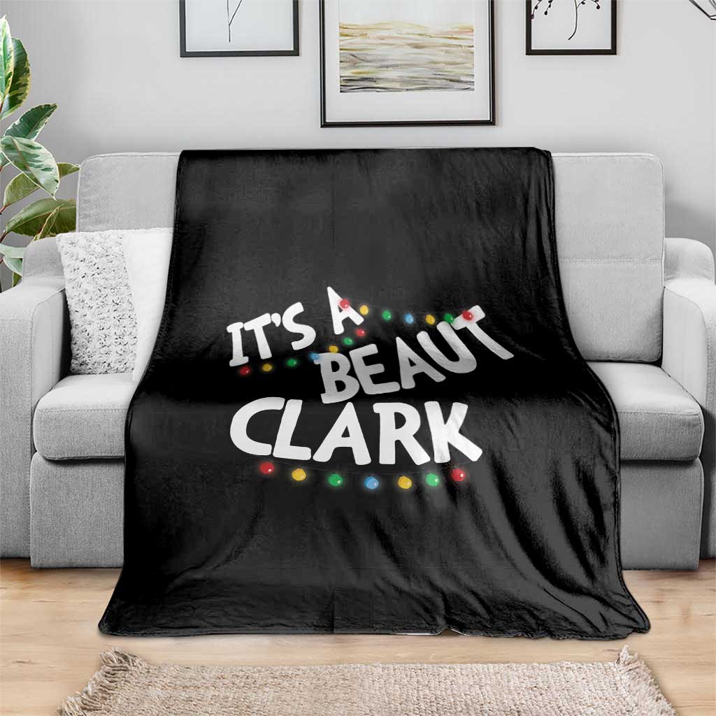 Funny Xmas Movie Its A Beaut Clark Throw Blanket Christmas Vacation Holiday Lights - Wonder Print Shop
