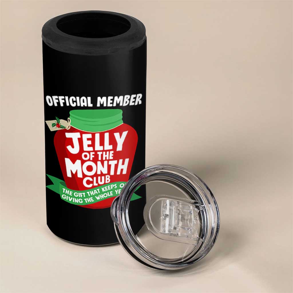 Funny Christmas Vacation Movie 4 in 1 Can Cooler Tumbler Official Member Jelly Of The Month Club - Wonder Print Shop
