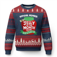 Funny Xmas Vacation Movie Ugly Christmas Sweater Official Member Jelly Of The Month Club - Wonder Print Shop