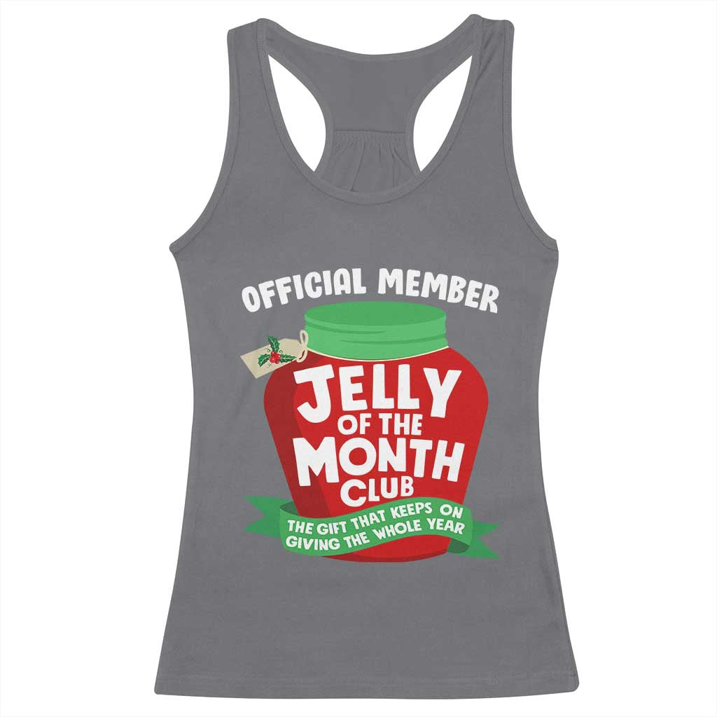 Funny Christmas Vacation Movie Racerback Tank Top Official Member Jelly Of The Month Club - Wonder Print Shop