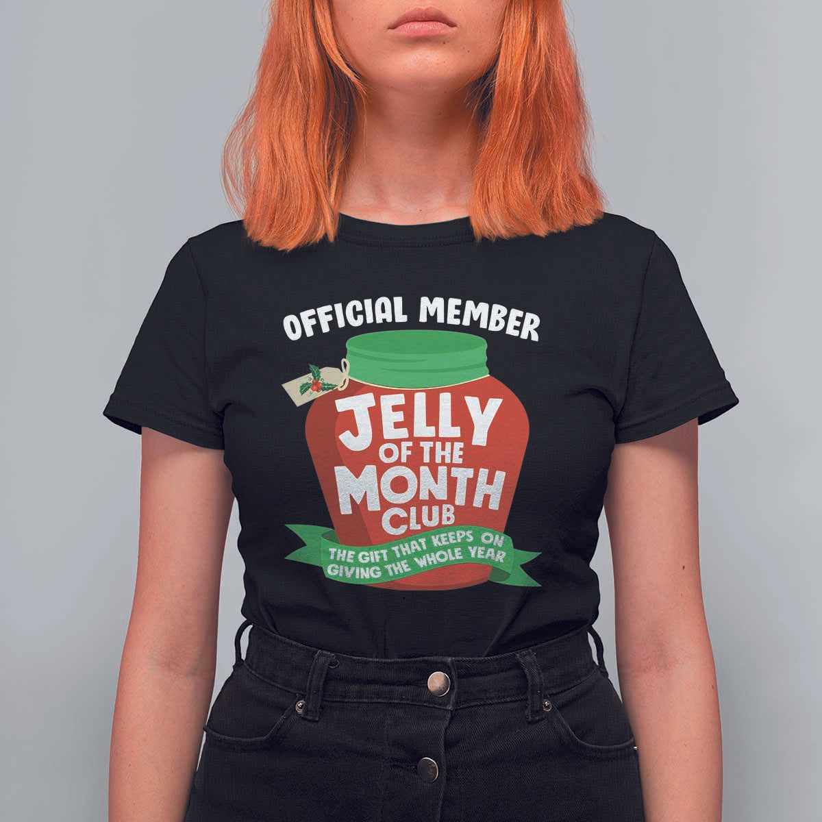 Funny Christmas Vacation Movie T Shirt For Women Official Member Jelly Of The Month Club - Wonder Print Shop
