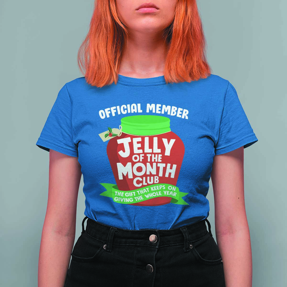 Funny Christmas Vacation Movie T Shirt For Women Official Member Jelly Of The Month Club - Wonder Print Shop