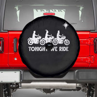 Funny Christmas Christian Biker Spare Tire Cover Tonight We Ride Three Wise Men Faith Xmas Motorbikes - Wonder Print Shop