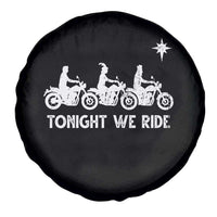 Funny Christmas Christian Biker Spare Tire Cover Tonight We Ride Three Wise Men Faith Xmas Motorbikes - Wonder Print Shop