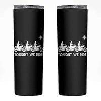 Funny Christmas Christian Biker Skinny Tumbler Tonight We Ride Three Wise Men Faith Xmas Motorbikes - Wonder Print Shop
