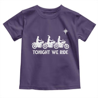Funny Christmas Christian Biker Toddler T Shirt Tonight We Ride Three Wise Men Faith Xmas Motorbikes - Wonder Print Shop