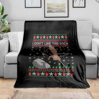 Funny Marcus The Worm Christmas Throw Blanket I Dont Like This Rock Xmas Meme - Wonder Print Shop