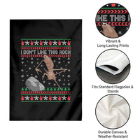 Funny Marcus The Worm Christmas Garden Flag I Dont Like This Rock Xmas Meme - Wonder Print Shop
