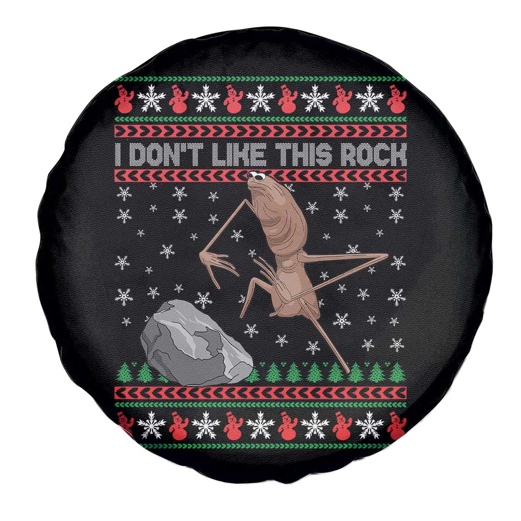 Funny Marcus The Worm Christmas Spare Tire Cover I Dont Like This Rock Xmas Meme - Wonder Print Shop