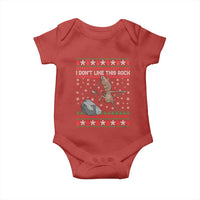 Funny Marcus The Worm Christmas Baby Onesie I Dont Like This Rock Xmas Meme - Wonder Print Shop