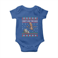 Funny Marcus The Worm Christmas Baby Onesie I Dont Like This Rock Xmas Meme - Wonder Print Shop