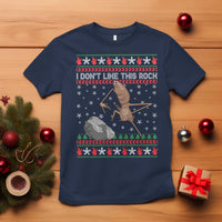 Funny Marcus The Worm Christmas T Shirt I Dont Like This Rock Xmas Meme - Wonder Print Shop