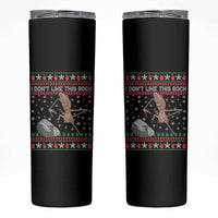 Funny Marcus The Worm Christmas Skinny Tumbler I Dont Like This Rock Xmas Meme - Wonder Print Shop