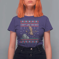 Funny Marcus The Worm Christmas T Shirt For Women I Dont Like This Rock Xmas Meme - Wonder Print Shop