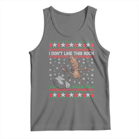 Funny Marcus The Worm Christmas Tank Top I Dont Like This Rock Xmas Meme - Wonder Print Shop