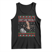 Funny Marcus The Worm Christmas Tank Top I Dont Like This Rock Xmas Meme - Wonder Print Shop