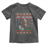 Funny Marcus The Worm Christmas Toddler T Shirt I Dont Like This Rock Xmas Meme - Wonder Print Shop
