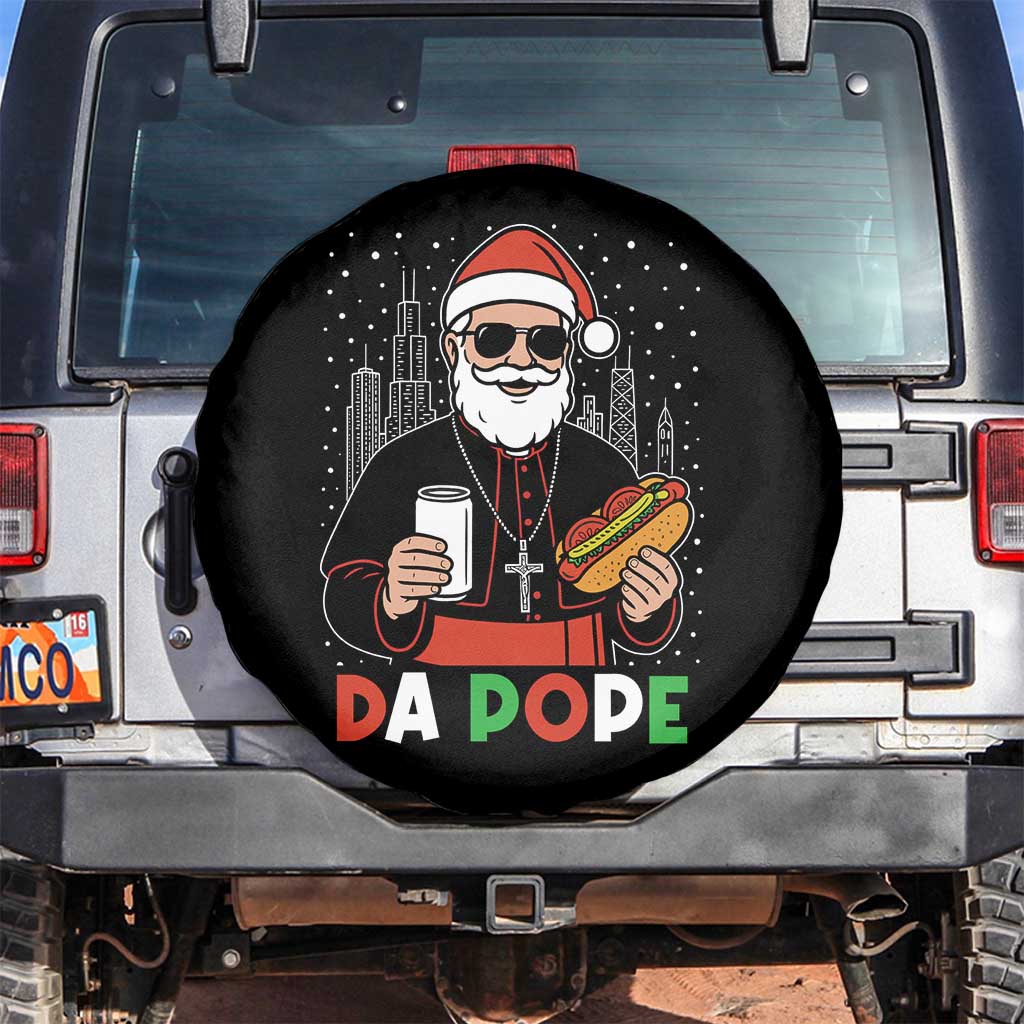 Pope Leo XIV Christmas Spare Tire Cover Cardinal Robert Prevost Santa Chicago - Wonder Print Shop