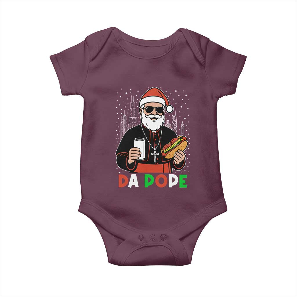 Pope Leo XIV Christmas Baby Onesie Cardinal Robert Prevost Santa Chicago - Wonder Print Shop