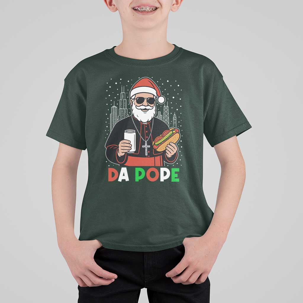 Pope Leo XIV Christmas T Shirt For Kid Cardinal Robert Prevost Santa Chicago - Wonder Print Shop